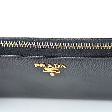 prada tessuto zip around wallet|Prada saffiano long wallet.